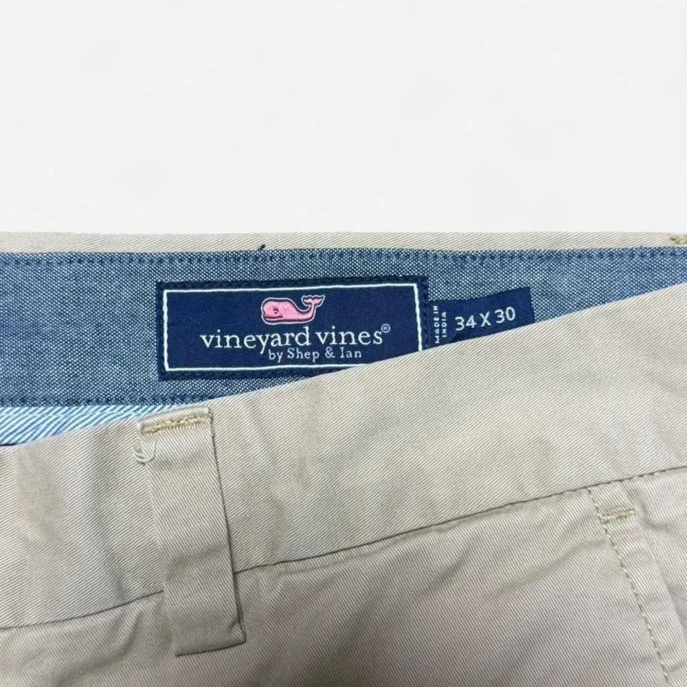 Vineyard Vines Beige Breaker‎ Pants Mens Size 34x30